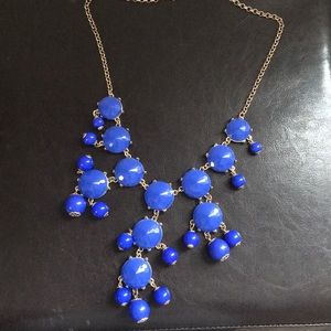 Royal blue statement necklace